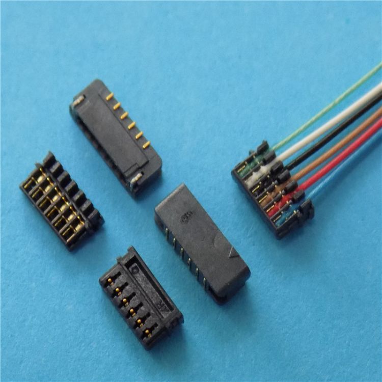 厂家直供間距连接器 0.8针座线对板连接器 0.8刺破端子规格齐全